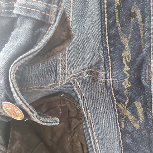 Jeans Seven7 Women Size 28 x 31 inseam Slim Straight Low Waist Zippered Pockets - Picture 4 of 16
